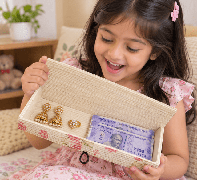 Wooden Bamboo Box For Jewellery & All