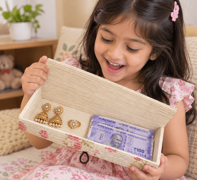 Wooden Bamboo Box For Jewellery & All - Image 1