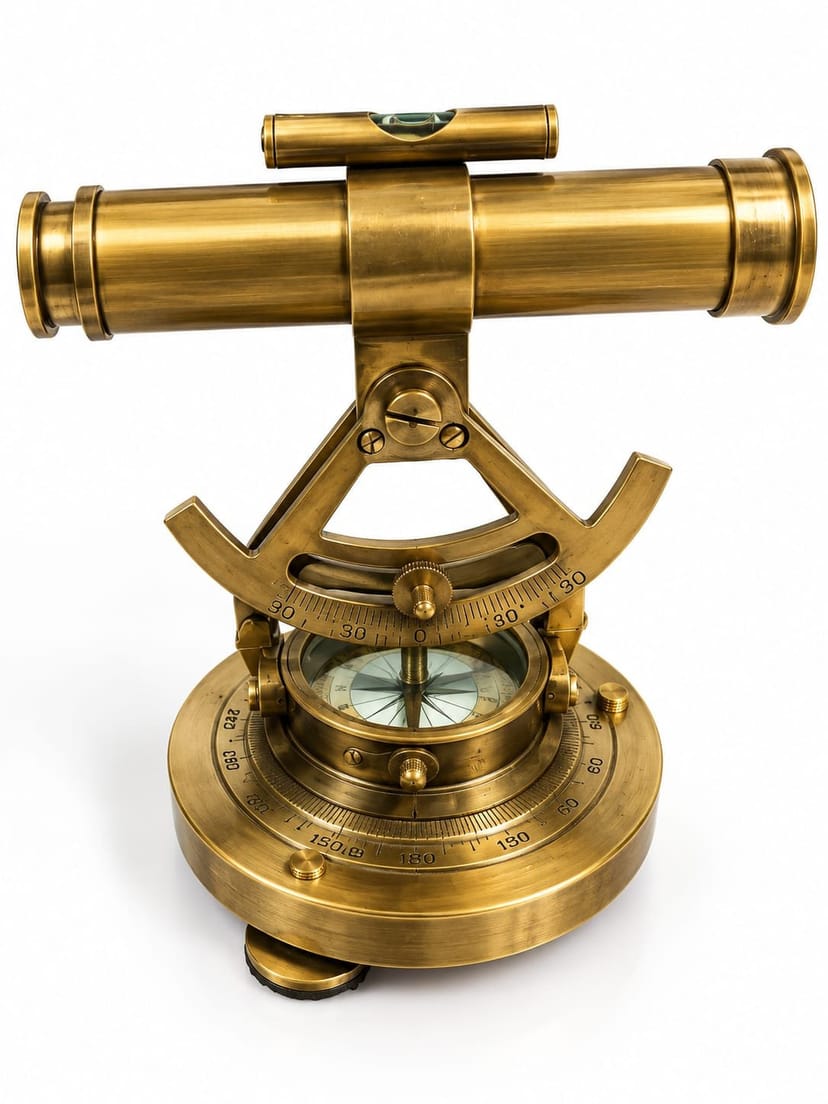 (Antique Brass Navigation Telescope) - Image 1